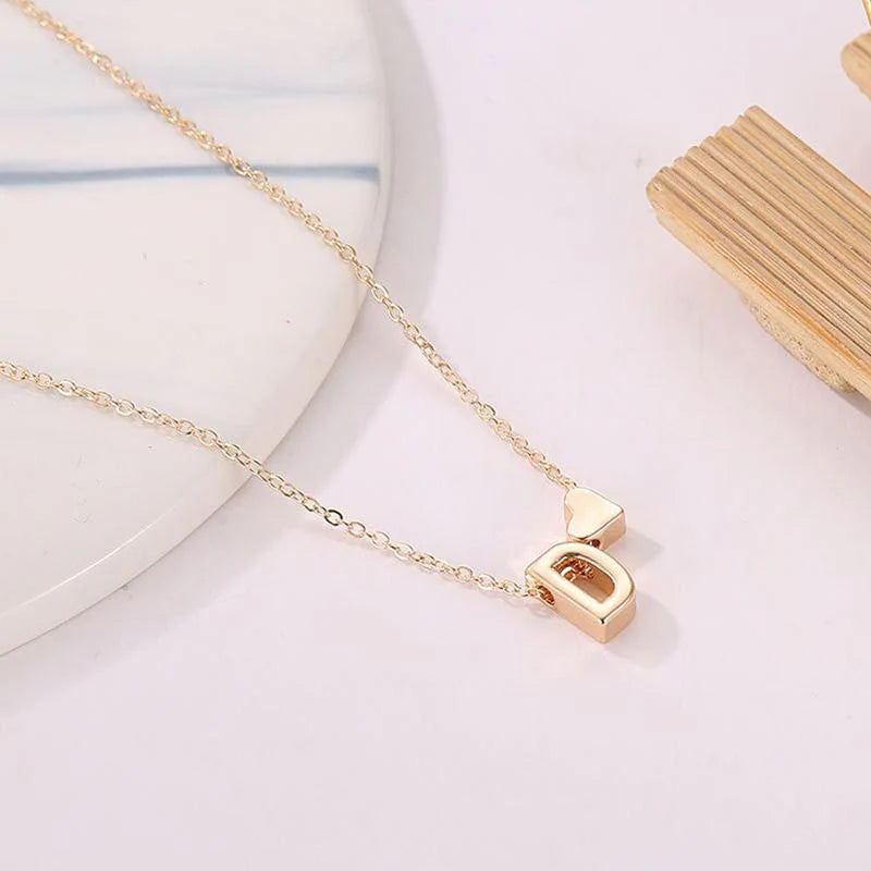 Initial Heart Necklace