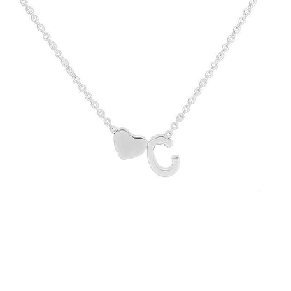 Initial Heart Necklace