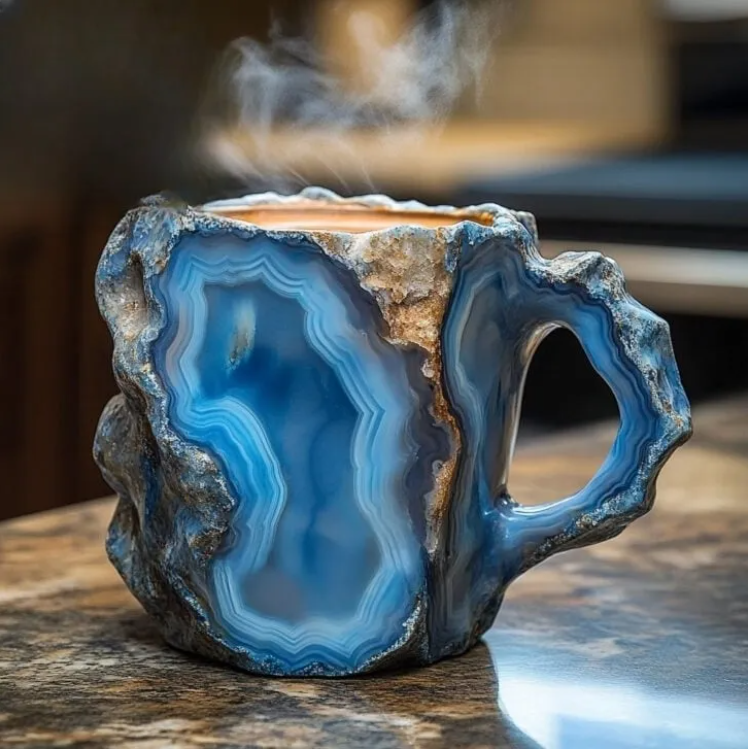 (🌲Early Christmas Sale ) ✨️2024 New Mineral Crystal Coffee Mugs