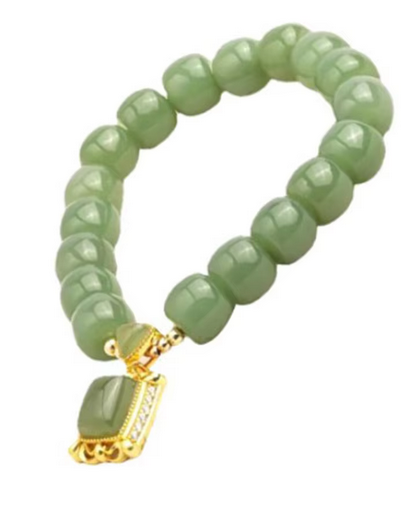 New Retro Jade Pendant Beaded Bracelet for Women