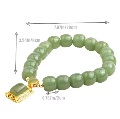 New Retro Jade Pendant Beaded Bracelet for Women