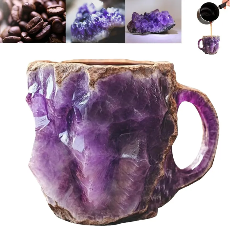 (🌲Early Christmas Sale ) ✨️2024 New Mineral Crystal Coffee Mugs