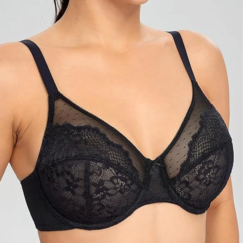 Floral Lace Full Coverage Underwire Bra