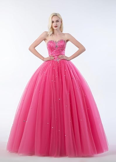 Sweetheart Tulle Strapless Ball Gown with Beading