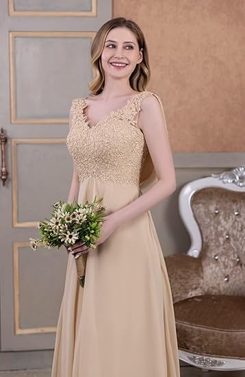 🔥 Hot Sale! 47% OFF 🔥V-Neck Sequin Chiffon Prom Dress🎉