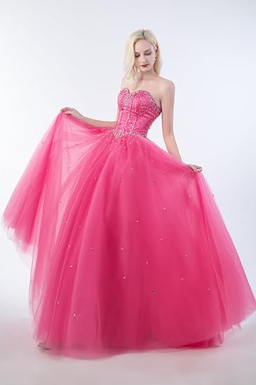 Sweetheart Tulle Strapless Ball Gown with Beading