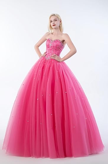 Sweetheart Tulle Strapless Ball Gown with Beading