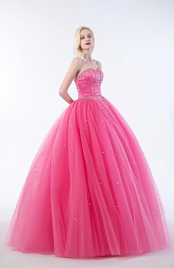 Sweetheart Tulle Strapless Ball Gown with Beading