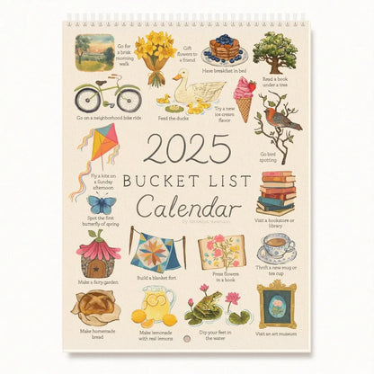 PREORDER 2025 BUCKET LIST CALENDAR