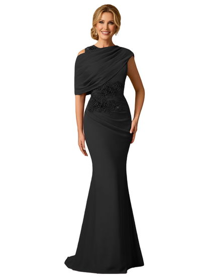 Maxi Lace Applique Mother of the Bride Dresses