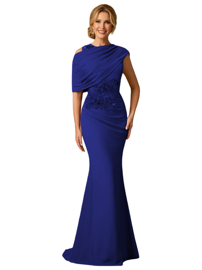 Maxi Lace Applique Mother of the Bride Dresses