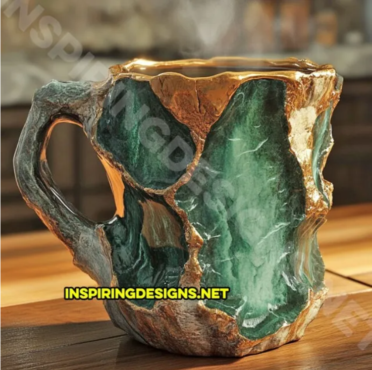 (🌲Early Christmas Sale ) ✨️2024 New Mineral Crystal Coffee Mugs