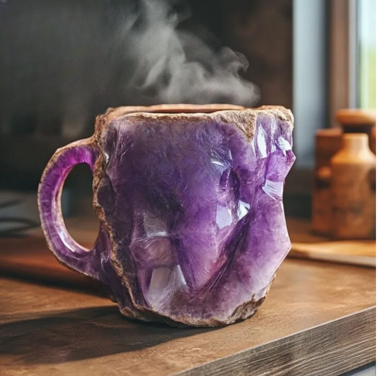 (🌲Early Christmas Sale ) ✨️2024 New Mineral Crystal Coffee Mugs