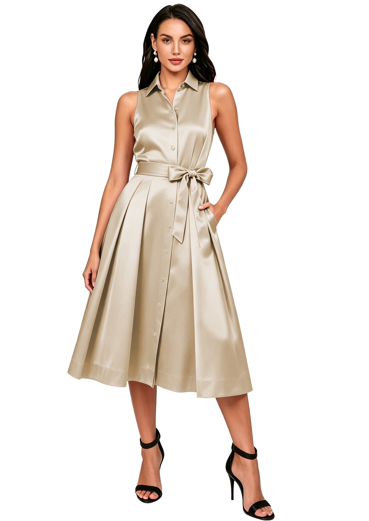 Stain Formal Wedding Guest Dress for Women 2026