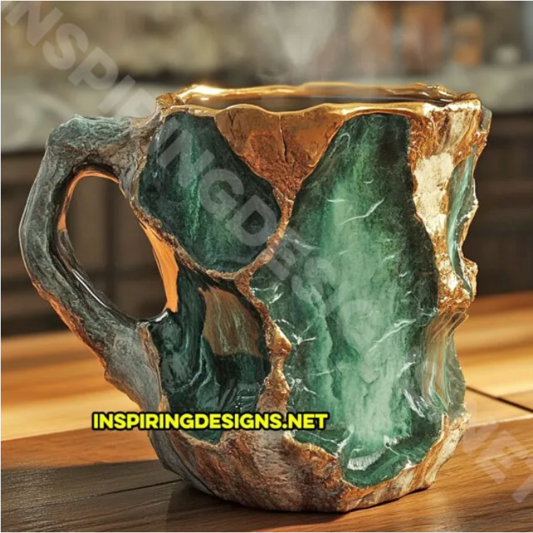 (🌲Early Christmas Sale ) ✨️2024 New Mineral Crystal Coffee Mugs