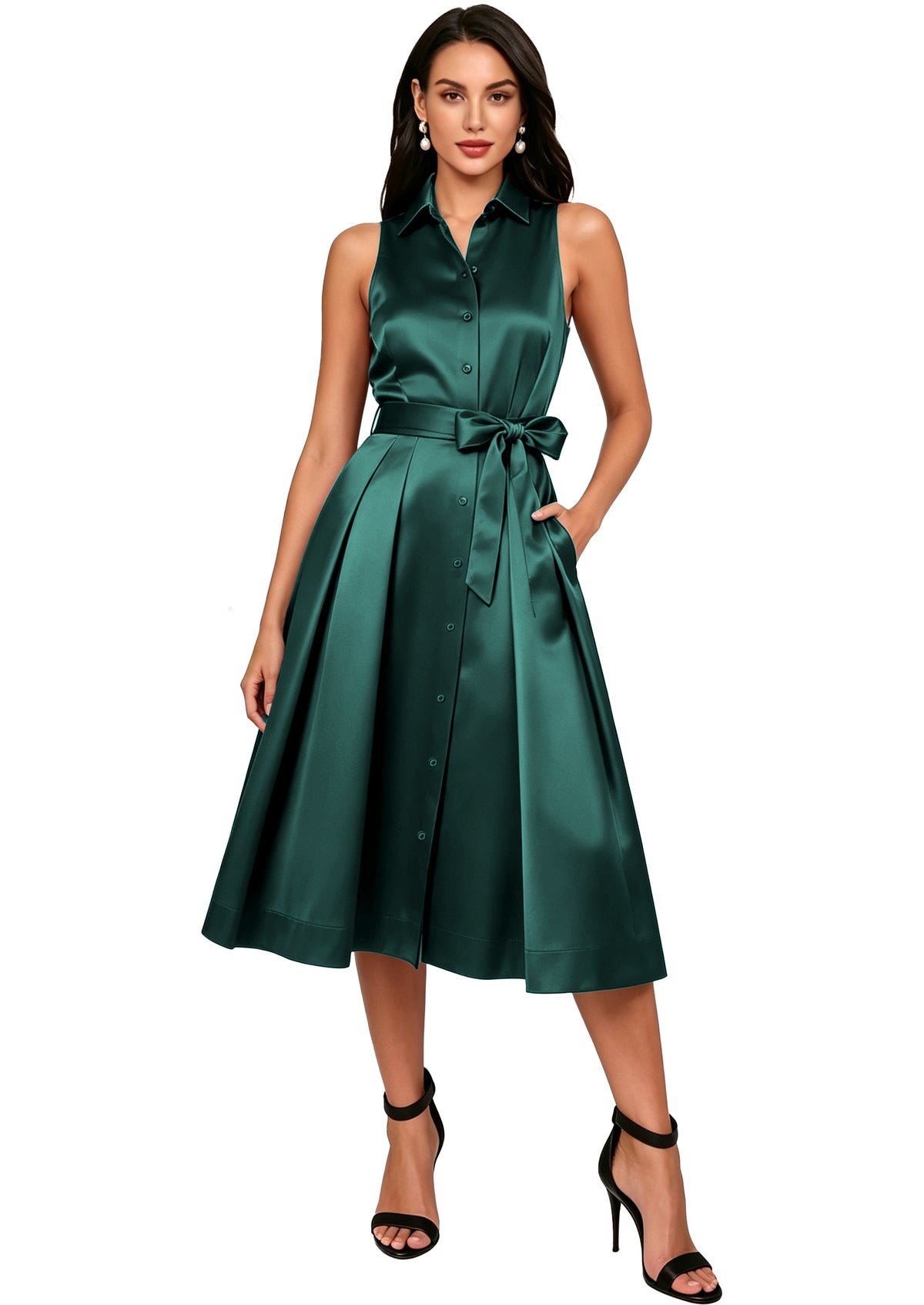 Stain Formal Wedding Guest Dress for Women 2026