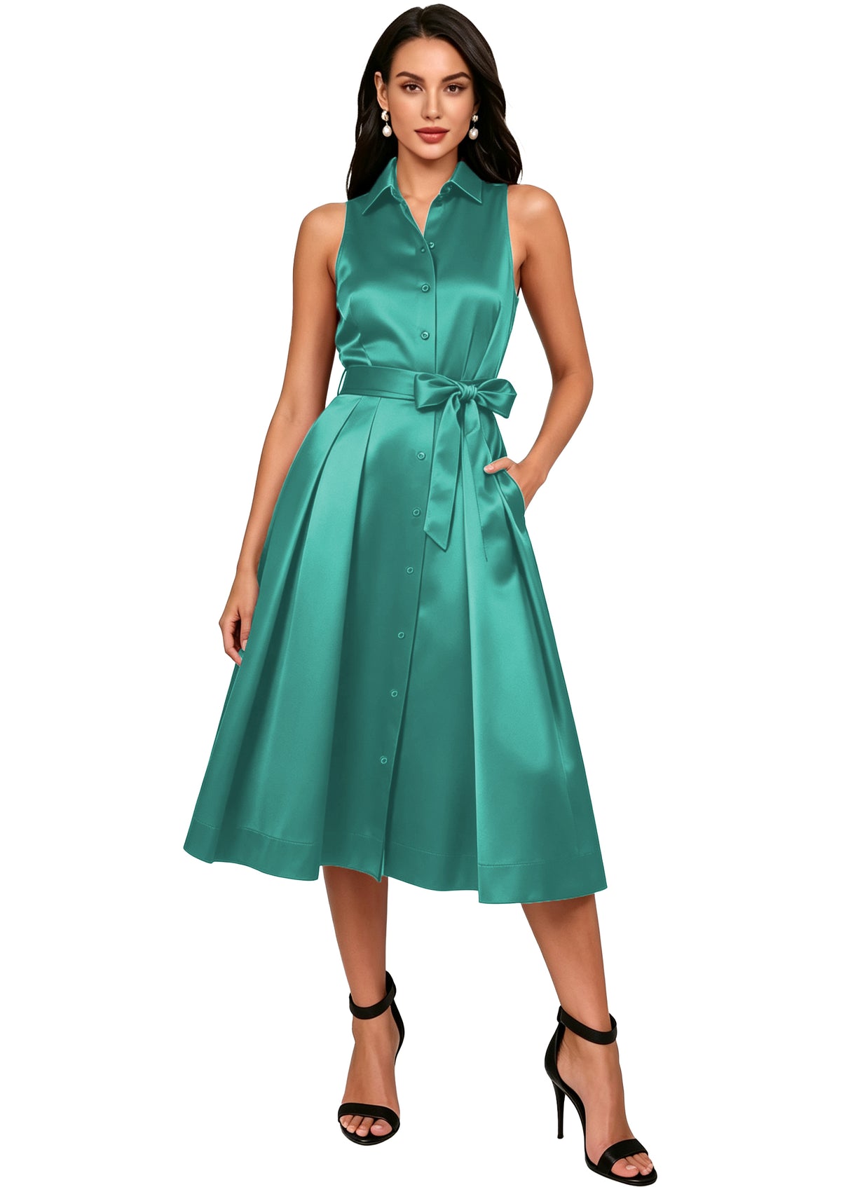 Stain Formal Wedding Guest Dress for Women 2026